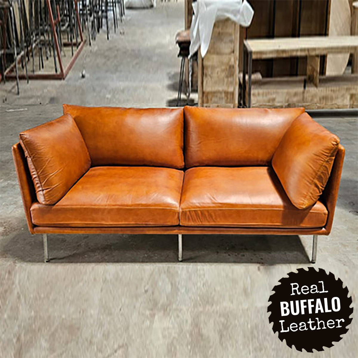 Brompton Leather Sofa