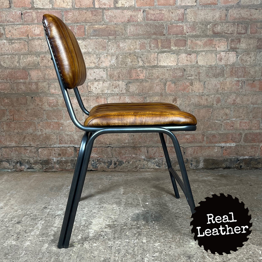 Hoxton Leather Chair - Whisky Tan