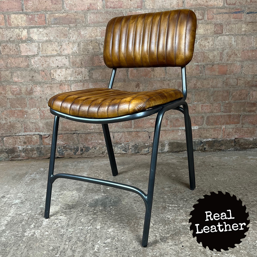 Hoxton Leather Chair - Whisky Tan