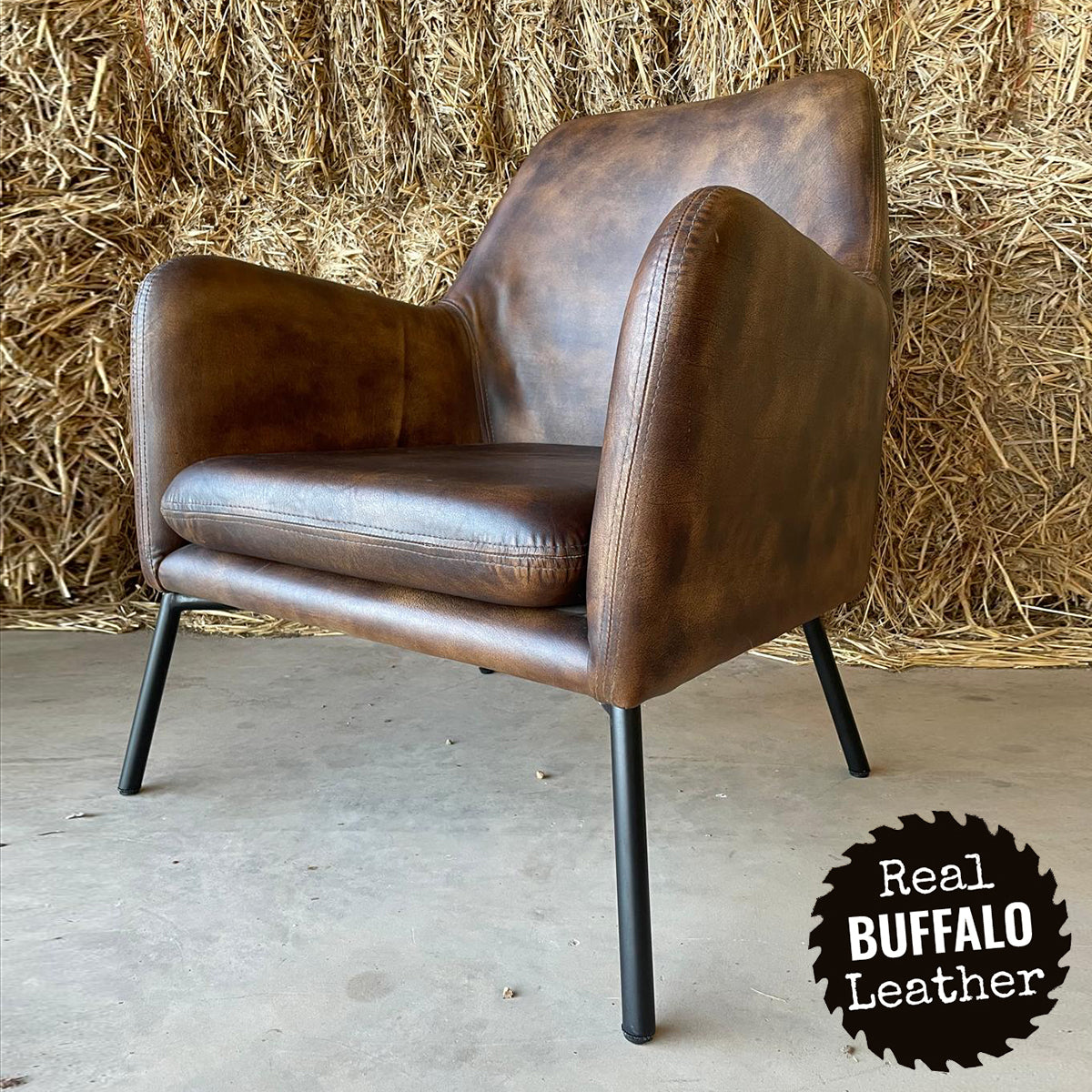 Newbury Leather Accent Chair
