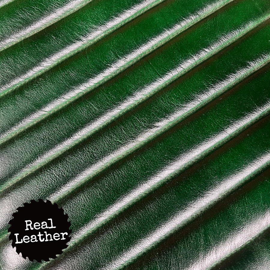 Hoxton Leather Bar Stool - British Racing Green